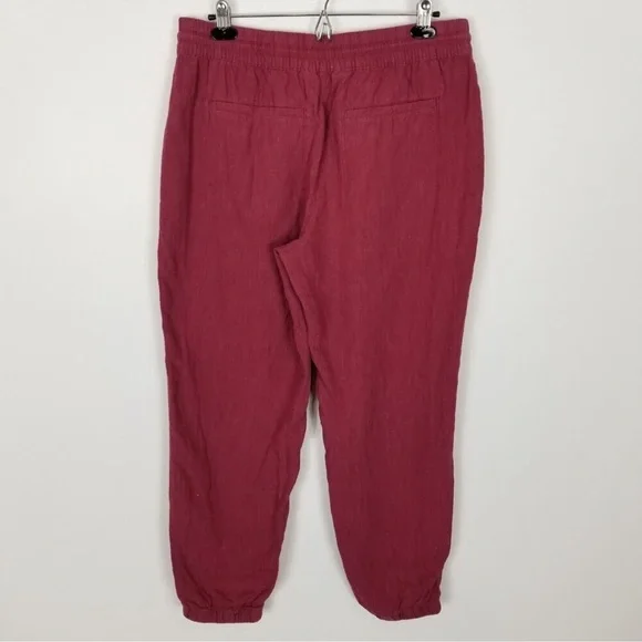 Athleta Retreat Red Linen pants - Picture 3 of 6